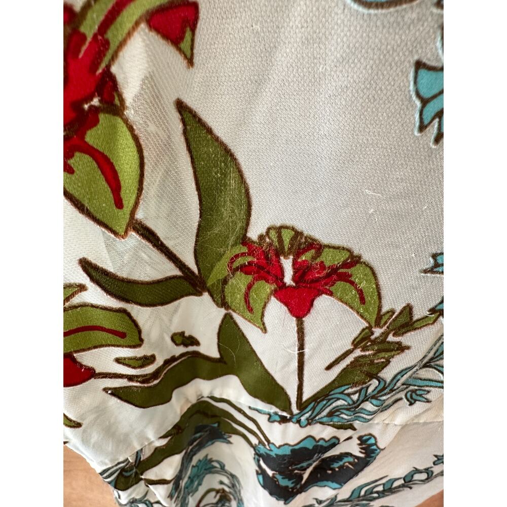 Soft Surroundings Floral Burnout Velvet Sheer Blouse XL Boho - Picture 6 of 11